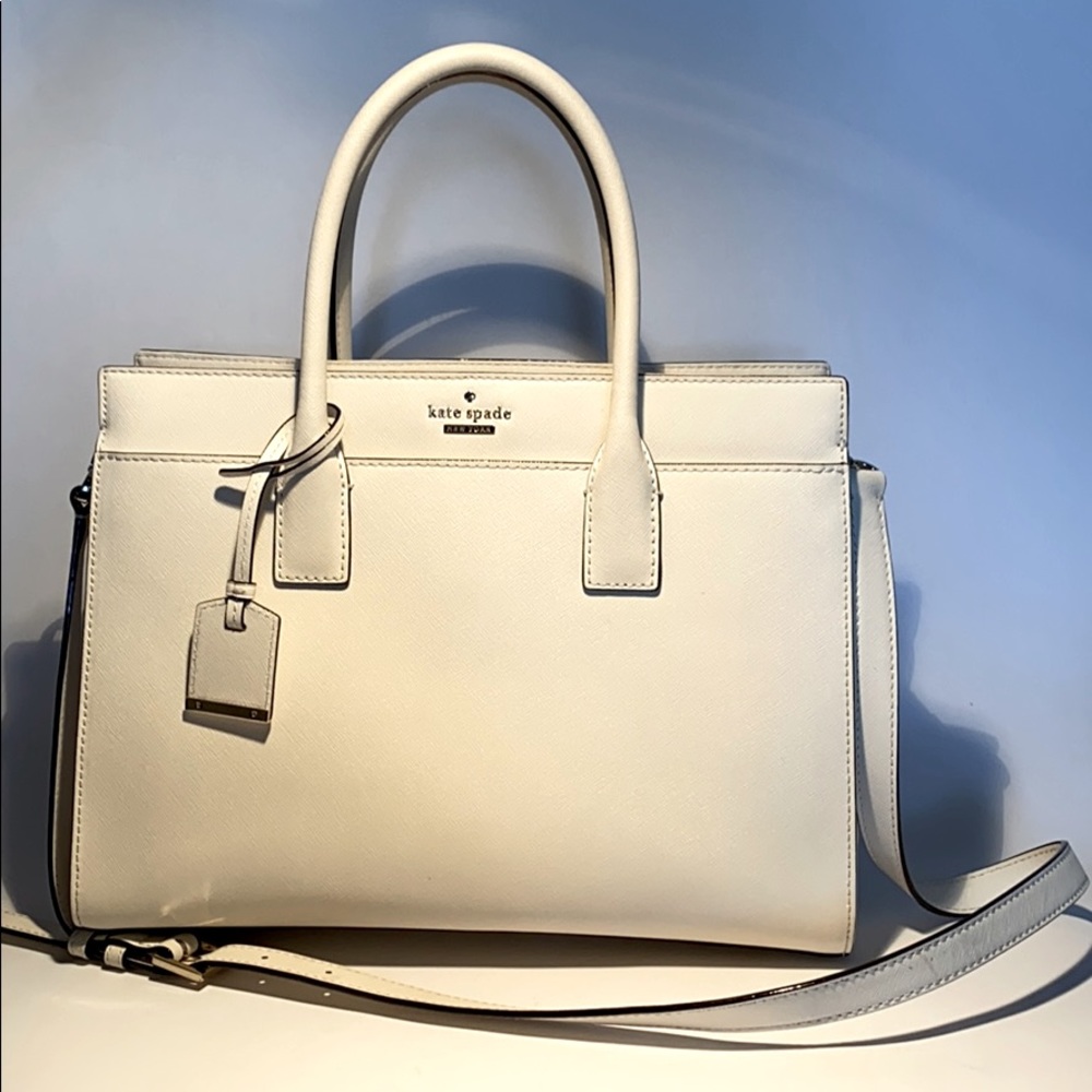 Kate Spade off-white tote purse.